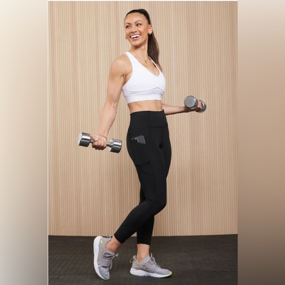 NWT- Fabletics PureLuxe HW Pocket Full length Leggings -BLACK (27”) OLD LOGO - Picture 9 of 9